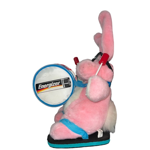 Vintage 1998 2000 Promotional Large 20" Plush Energizer Bunny in Flip Flops - Picture 2 of 15